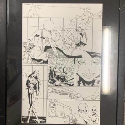 Original hand drawn sketch, unknown comic book artist