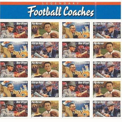 Football Coaches Stamps