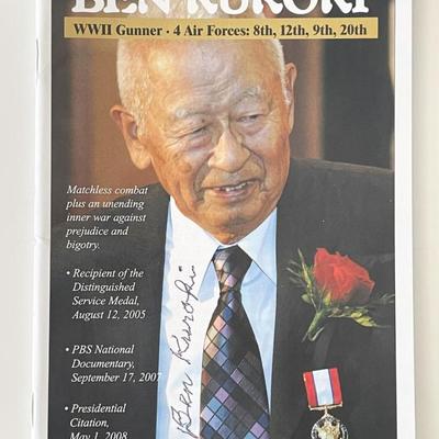 WW2 Ben Kuroki signed pamphlet
