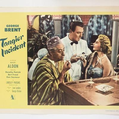 Tangier Incident original 1953 vintage lobby card