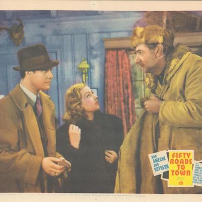 Fifty Roads to Town 1937 original vintage lobby card