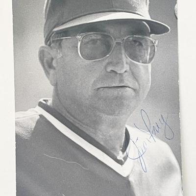 Jim Frey signed photo post card