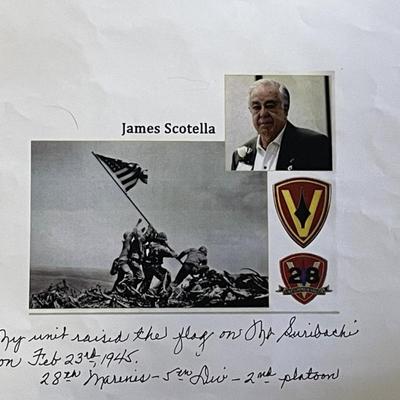 WW2 Corporal James Scotella signed photo