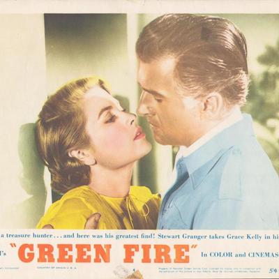 Green Fire 1954 original vintage lobby card