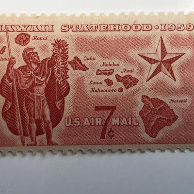1959 7c Hawaii Statehood Stamp
