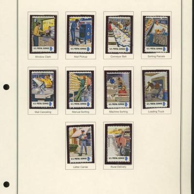 1973 Postal People Series Stamp Set