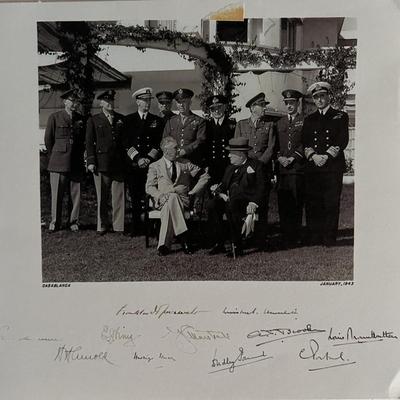 FDR/ Winston Churchill photo.6x6 inches