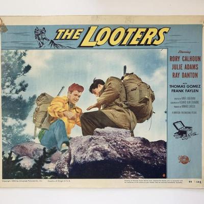 The Looters original 1955 vintage lobby card