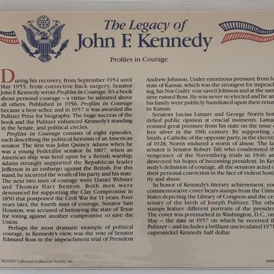John F. Kennedy commemorative cover with coin