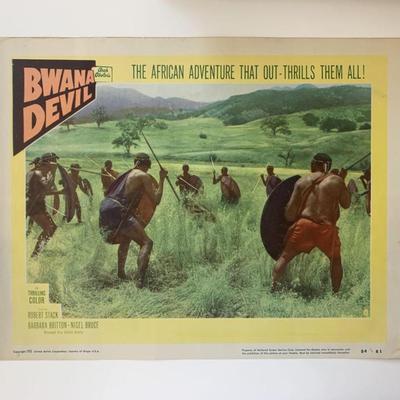 Bwana Devil original 1954 vintage lobby card