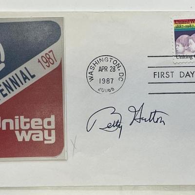 Betty Hutton signed cover