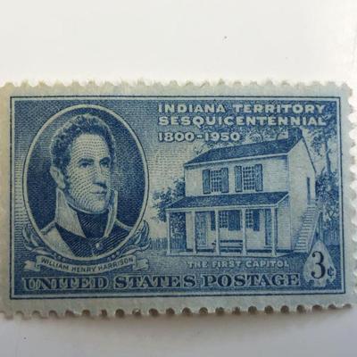 1950 3Â¢ Indiana Territory Issue 150th Anniversary Stamp