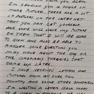 G. Barnett Signed Letter