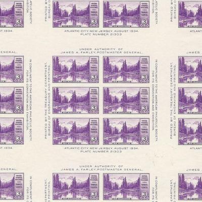 USA #770 Mount Rainer Farley Sheet- RARE