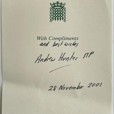 Steven Dagget signed note