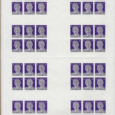 Deutsches Reich -WW 2  Cinderella Postage stamp sheet