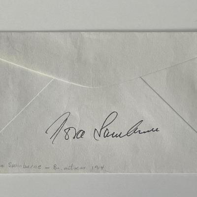 British actress Nora Swinburne signed cover
