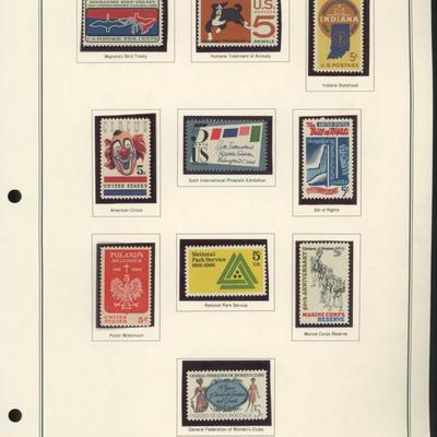 1966 United States Commemorative Stamp Set