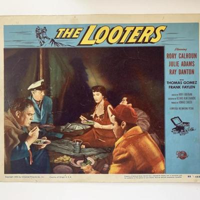 The Looters original 1955 vintage lobby card