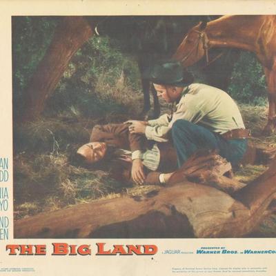 The Big Land 1957 original vintage lobby card