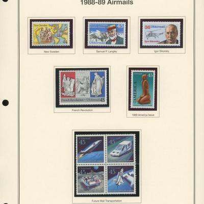 1988-89 Airmails Stamps