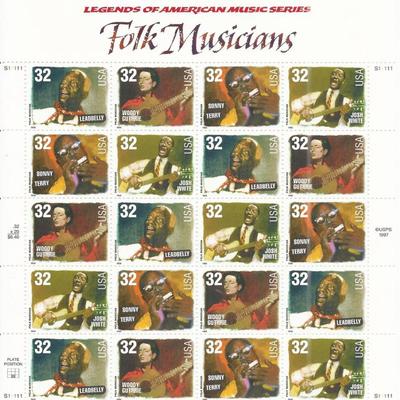 Folk Musicians Stamps