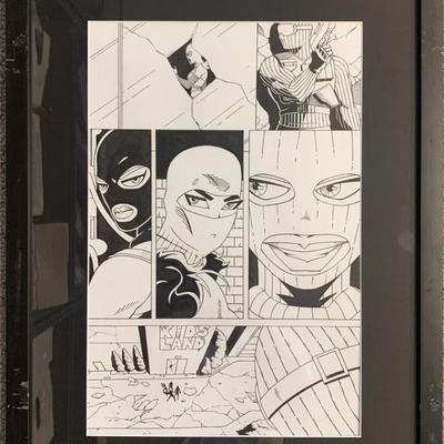 Original hand drawn sketch, unknown comic book artist
