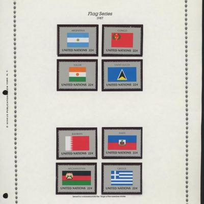 United Nations New York Stamps 1987