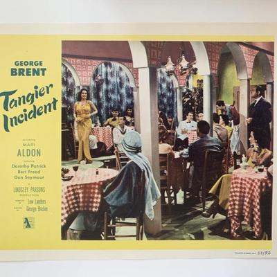 Tangier Incident original 1953 vintage lobby card