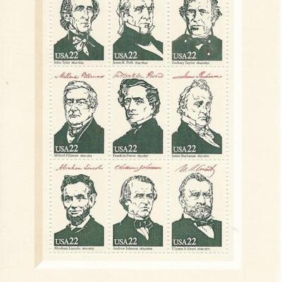 Presidents of the United States: II Souvenir Stamp Sheet