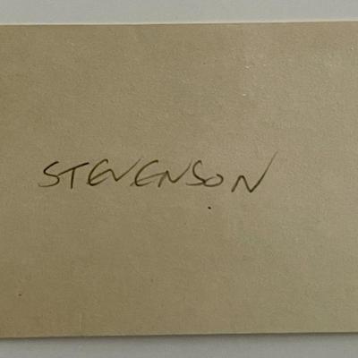 Cartoonist James Stevenson original signature