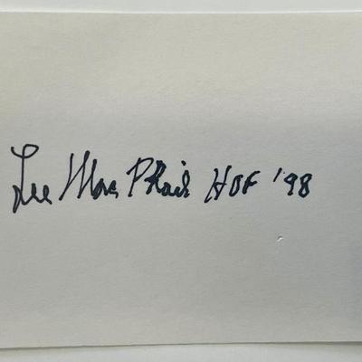 1998 Hall of Fame Larry S. MacPhail autograph note