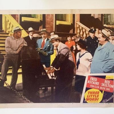 Three Little Words original 1950 vintage lobby card