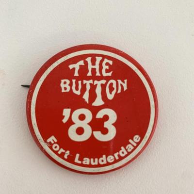 The Button '83 fort Lauderdale vintage pin