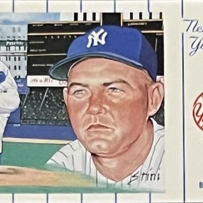 1961 New York Yankees Team Bud Daley Postcard Series No.3. Card 11 of 12
