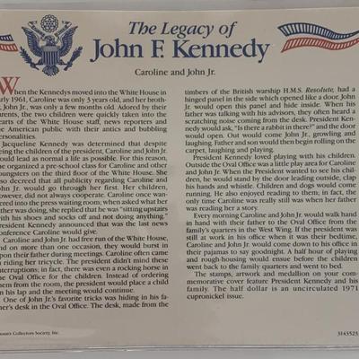 John F. Kennedy commemorative cover with coin