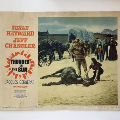 Thunder in the Sun original 1959 vintage lobby card