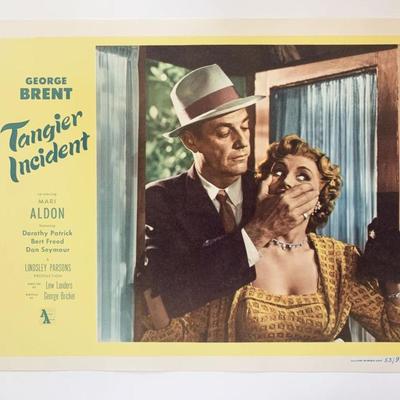 Tangier Incident original 1953 vintage lobby card