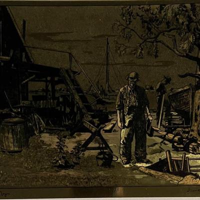 Lionel Barrymore print. 6x8 inches