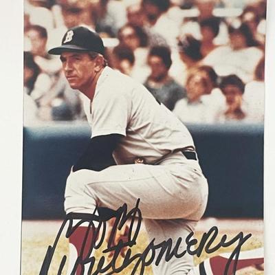 Bob Montgomery signed photo post card