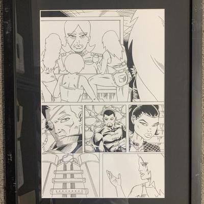 Original hand drawn sketch, unknown comic book artist