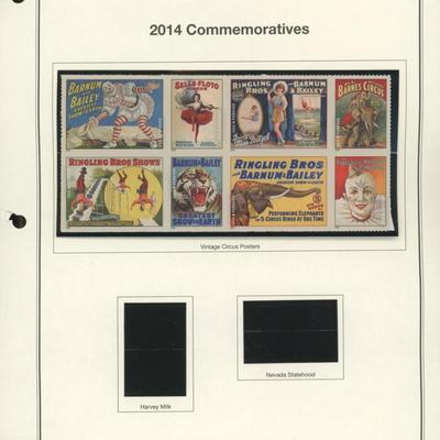 2014 Commemorative Vintage Circus Stamps