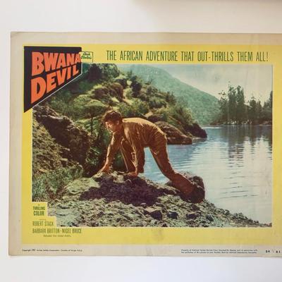 Bwana Devil original 1954 vintage lobby card