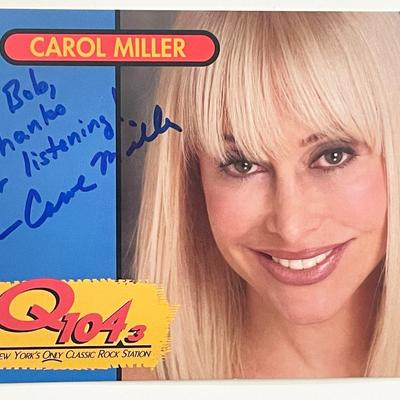 Radio Host Carol Miller signed photo