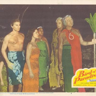 Bird of Paradise 1950 original vintage lobby card