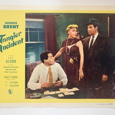 Tangier Incident original 1953 vintage lobby card