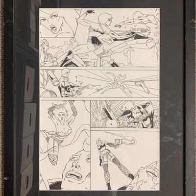 Original hand drawn sketch, unknown comic book artist