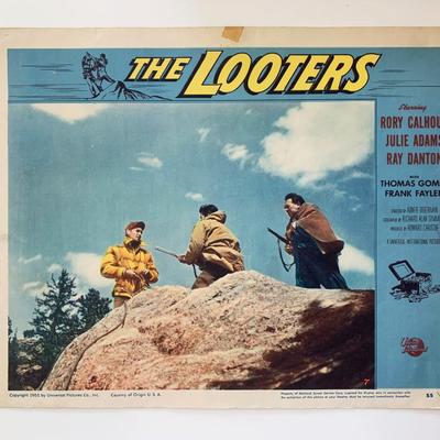 The Looters original 1955 vintage lobby card