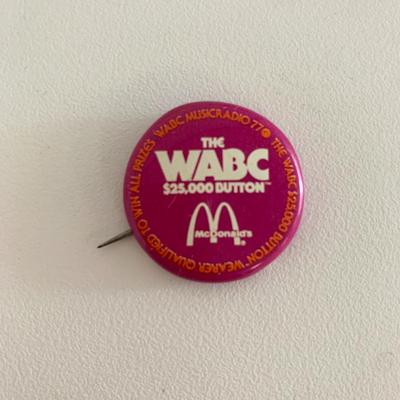 McDonalds the WABC vintage pin