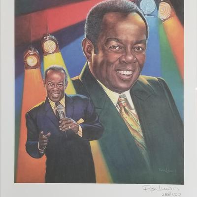 Lou Rawls lithograph